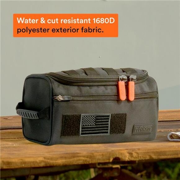 Mens hanging toiletry bag travel dopp kit waterproof shaving cosmetic organizer - Picture 5 of 7